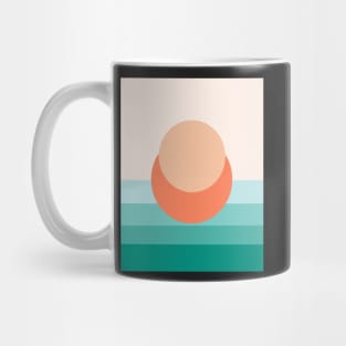 Minimal Sunset #4 - Abstract Art Print Mug